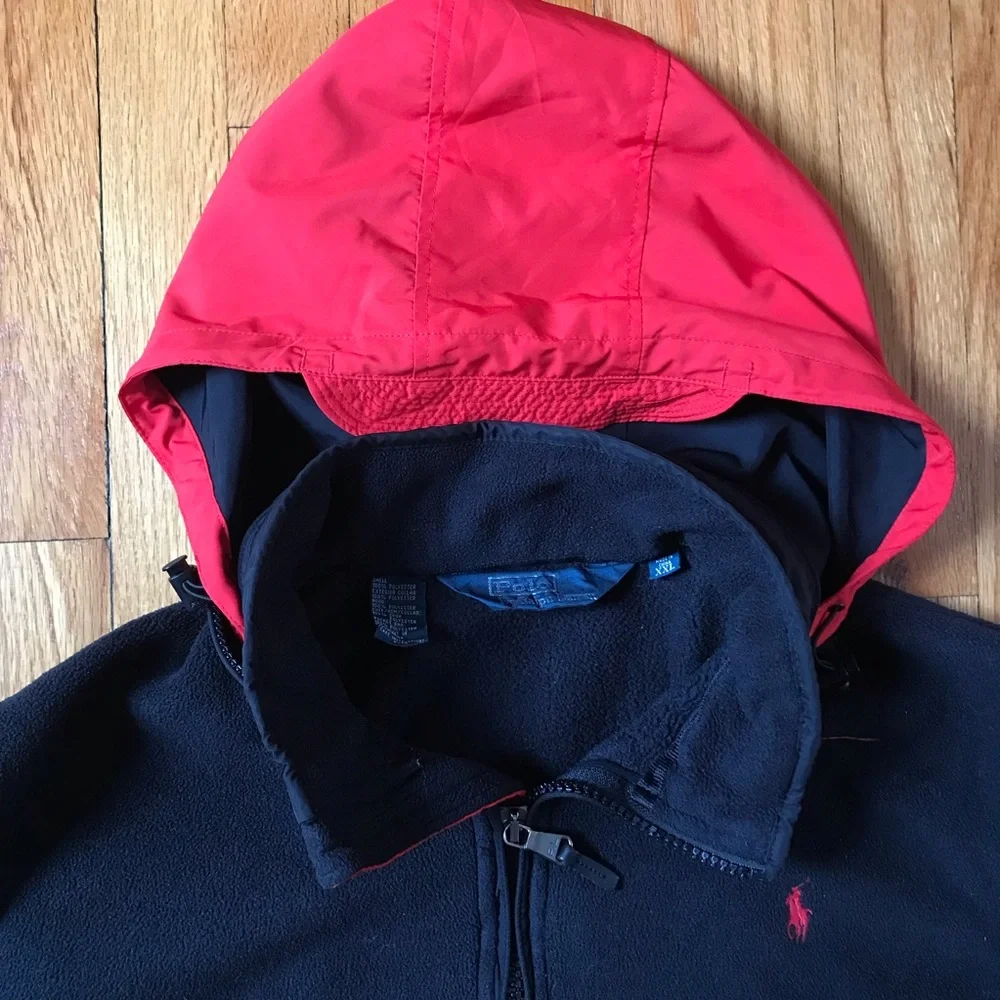 Polo by Ralph Lauren Black Fleece Full Zip Jacket XXL